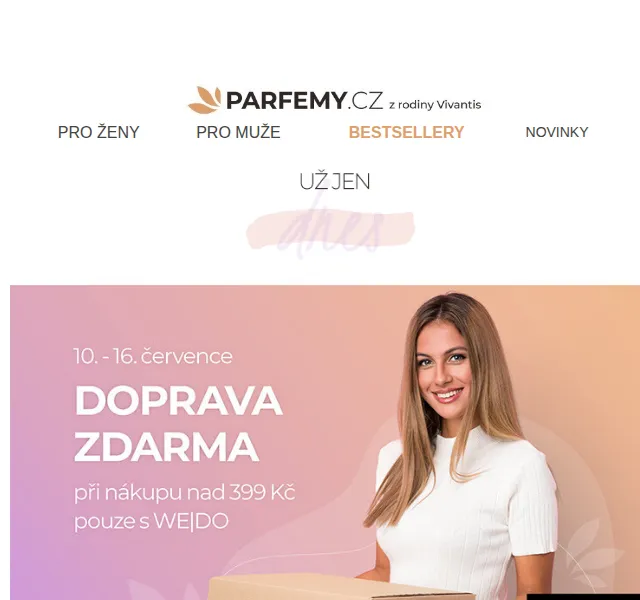 Parfemy.cz: Doprava zdarma nad 399 Kč – červenec 2023 | Nuslet.cz