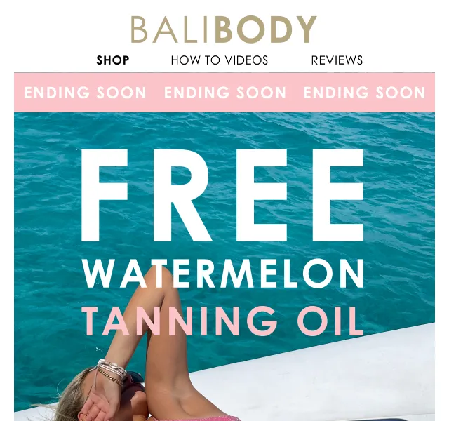 Bali Body: Dárek – Watermelon Tanning Oil SPF6 – červen 2026 | Nuslet.cz