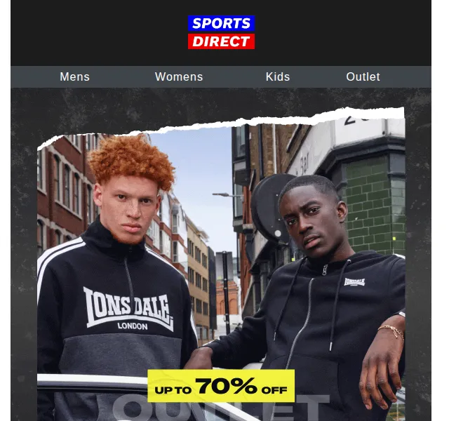 Sportsdirect.com: Outlet až 70 % sleva – červen 2026 | Nuslet.cz