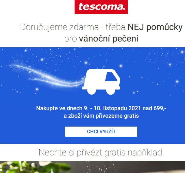 Tescoma: Vánoční pomůcky s dopravou zdarma – prosinec 2026 | Nuslet.cz