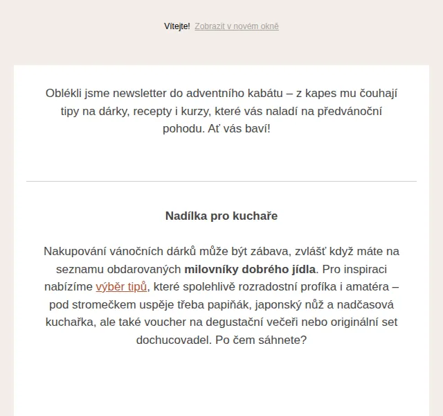 Jídlo a radost: Vánoční tipy a inspirace – červenec 2026 | Nuslet.cz