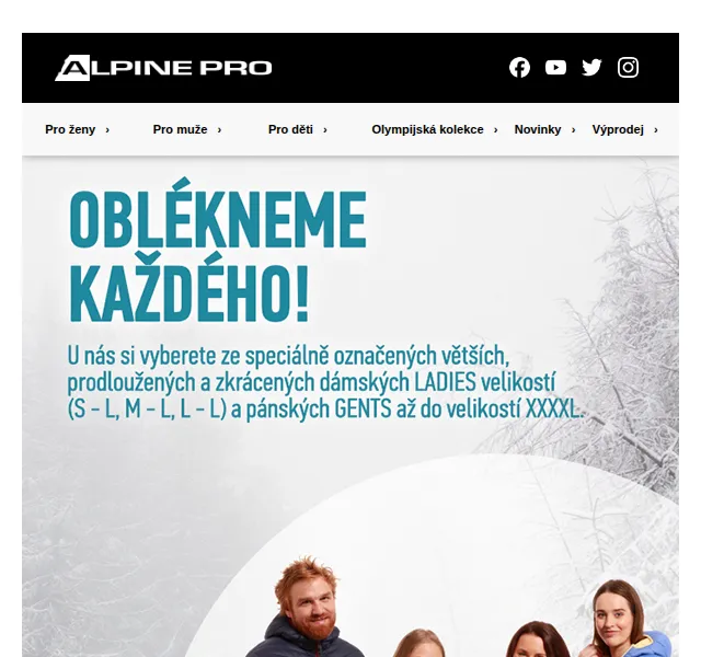 ALPINE PRO: Zimní oblečení pro všechny typy postavy – červen 2026 | Nuslet.cz