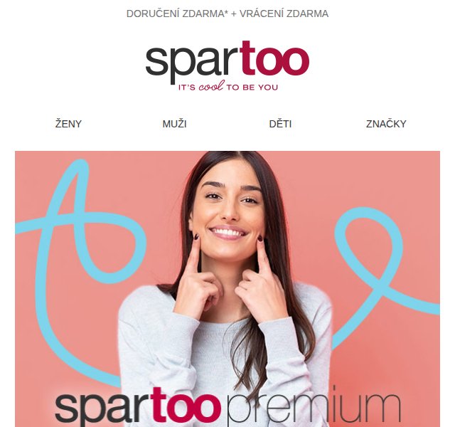 Spartoo.cz: -10% sleva Premium členství – duben 2026