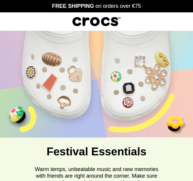 Crocs: Festival Essentials – červen 2026 | Nuslet.cz