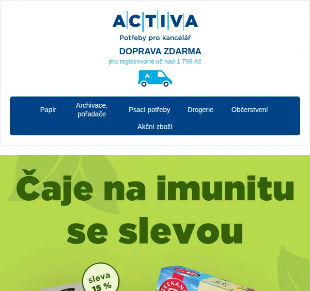 obchod.activa.cz: Akce na vitamíny, čaj a med – sleva až 15 % – červen 2026 | Nuslet.cz
