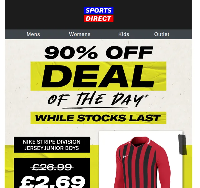 Sportsdirect: Nike Junior Jersey 90% sleva – červen 2026 | Nuslet.cz