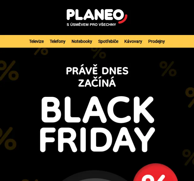 Planeo: Black Friday slevy až 27. listopadu – Červen 2026 | Nuslet.cz