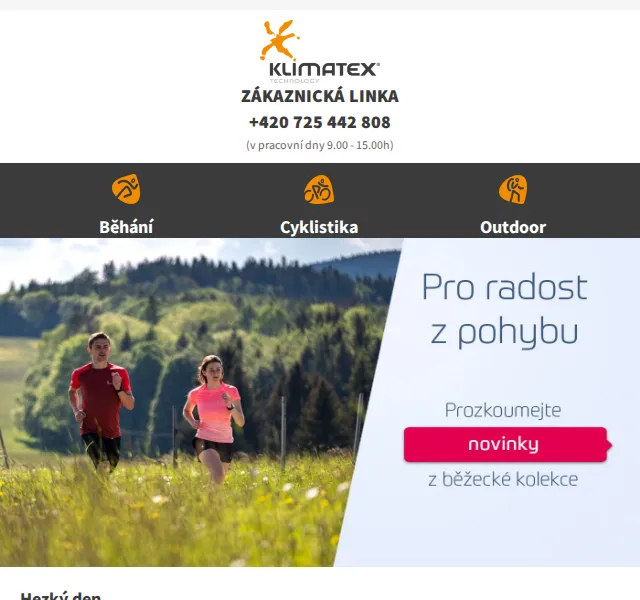 KLIMATEX: letní kolekce se slevami až 36 % – červen 2026 | Nuslet.cz