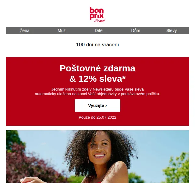bonprix: 12% sleva + poštovné zdarma – červenec 2026 | Nuslet.cz