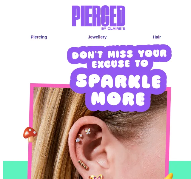 Claire's: Piercing a šperky ve slevě – červenec 2026 | Nuslet.cz