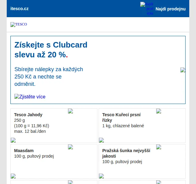 Tesco: Získejte až 20% slevu s Clubcard – červen 2026 | Nuslet.cz