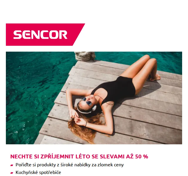 Sencor: letní slevy až 50 % – červen 2026 | Nuslet.cz