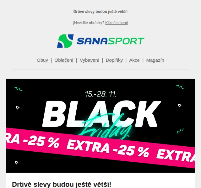 Sanasport: Slevy až 80 % a kód na -25 % – červen 2026 | Nuslet.cz