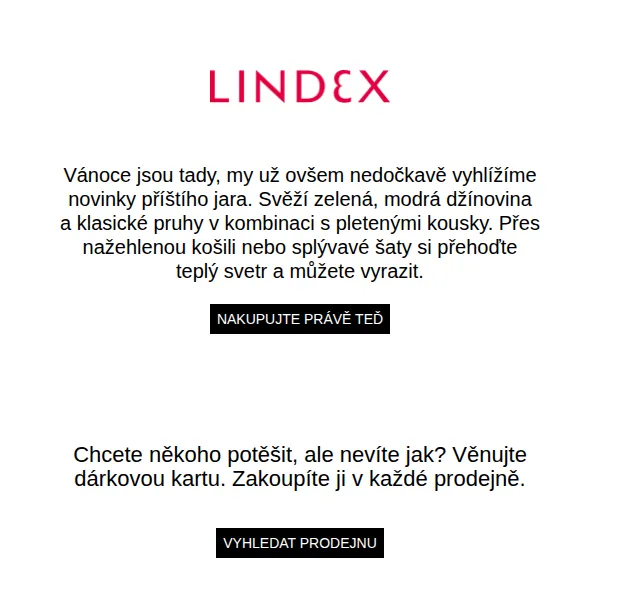 Lindex: sleva 20 % na dámské oblečení – prosinec 2026 | Nuslet.cz