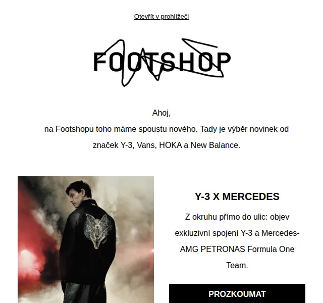 Footshop: Novinky Y-3, Vans, HOKA, New Balance – březen 2026