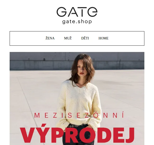 Gate.shop: Mezisezónní výprodej – červen 2026 | Nuslet.cz