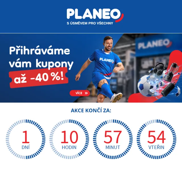 Planeo: Elektronika až -40 % – červenec 2026 | Nuslet.cz