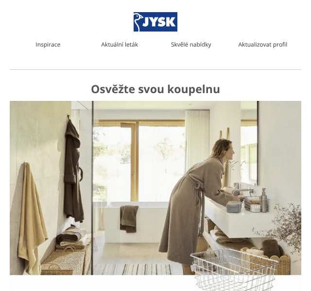 JYSK: Nové kousky do koupelny – říjen 2026
