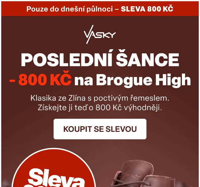 Vasky: sleva 800 Kč na produkt měsíce – červenec 2026 | Nuslet.cz