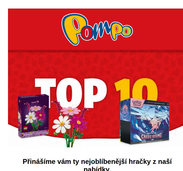 Pompo E-shop: LEGO, fotbal, zahradní domečky – červen 2026 | Nuslet.cz