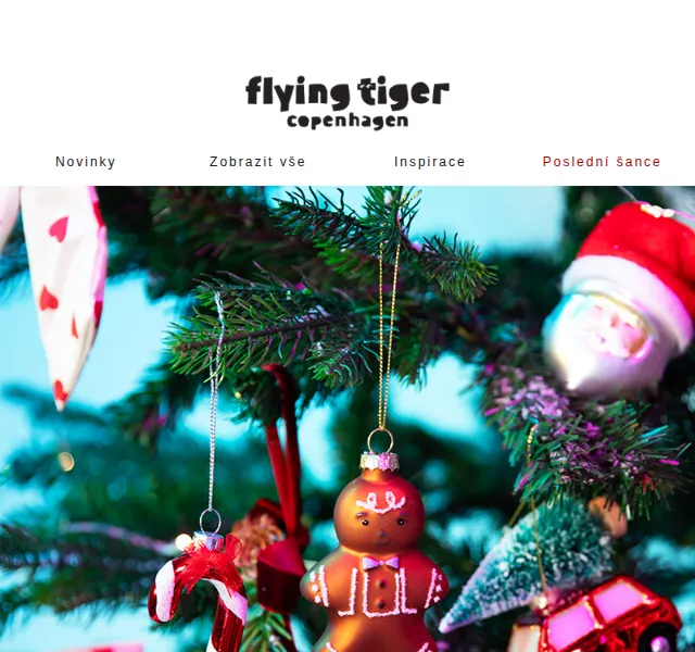 Flying Tiger Copenhagen: 20% sleva na vánoční ozdoby – červen 2026 | Nuslet.cz