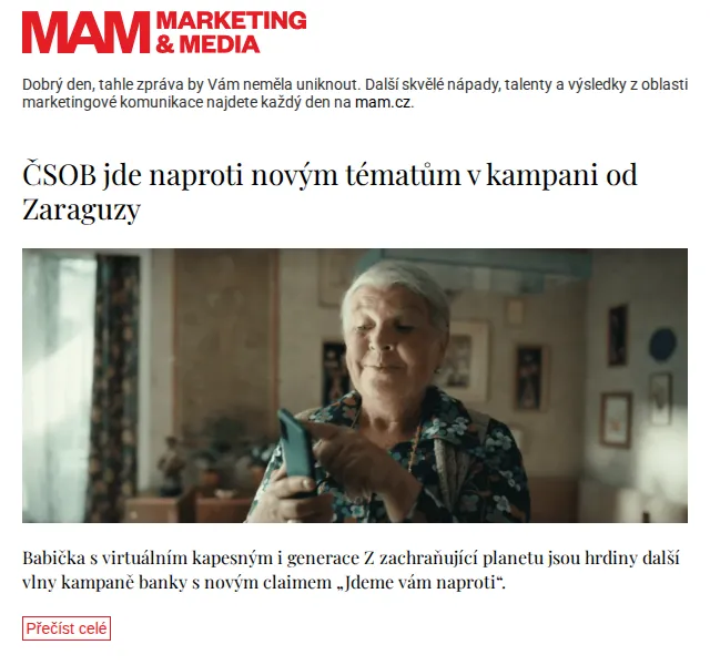 Marketing & Media: ČSOB kampaň s novým claimem – červenec 2026 | Nuslet.cz