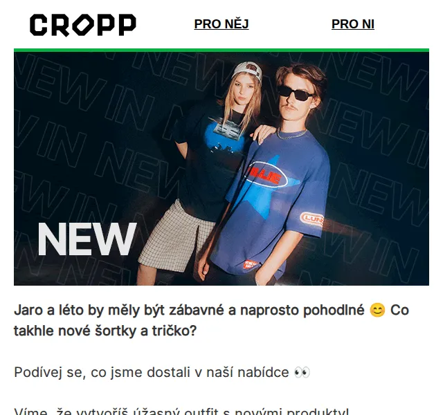 Cropp: Nové šortky a trička na léto – červen 2026 | Nuslet.cz