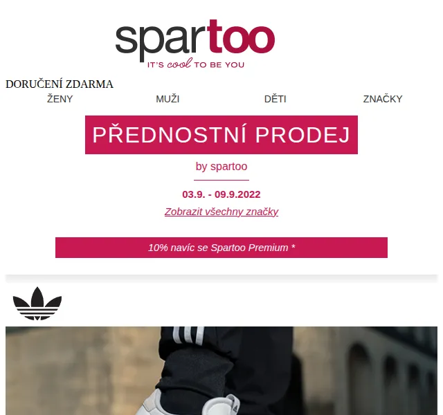 Spartoo: adidas Originals, Guess – až -75 % – září 2022 | Nuslet.cz