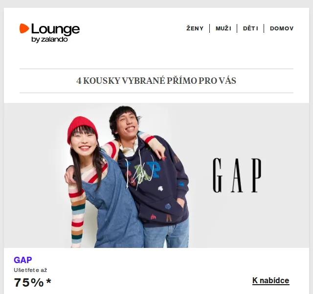 Lounge by Zalando: GAP, Replay, Kids ONLY – červen 2026 | Nuslet.cz
