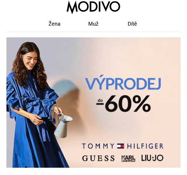 Modivo: Letní výprodej do -60 % – červen 2026 | Nuslet.cz