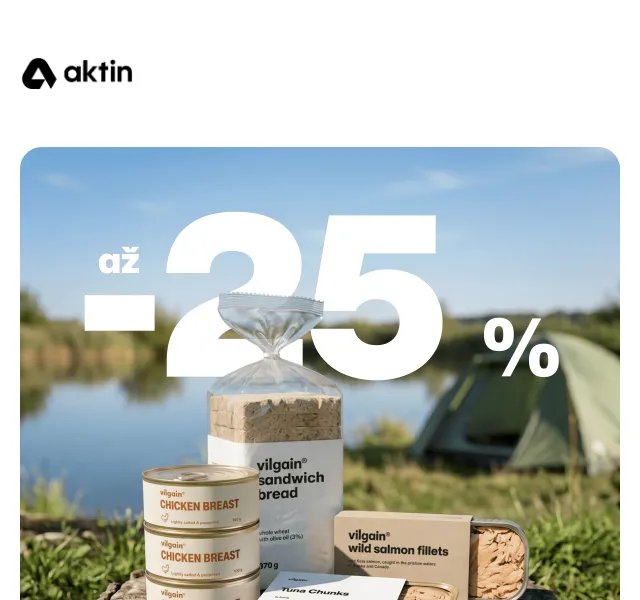 Aktin: Maso, ryby a snacky – sleva až 25 % | Červen 2026