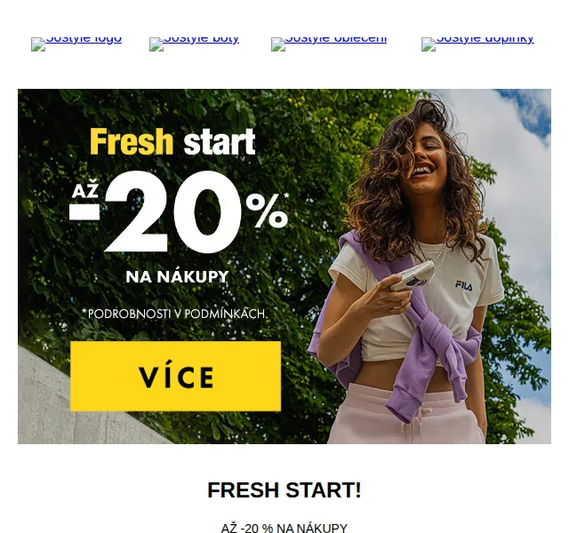 e50style.cz: Sleva až -20 % na Nike, Vans, Adidas – červen 2026 | Nuslet.cz