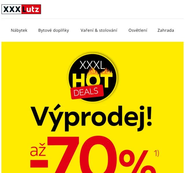 XXXLutz: nábytekt až -70 % – červen 2026 | Nuslet.cz