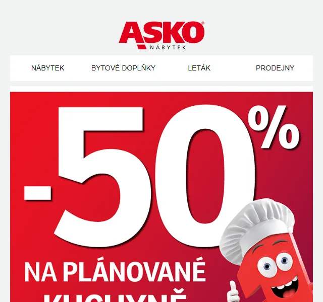 Asko Nábytek: Nové letáky a výhodný nákup – červen 2026 | Nuslet.cz