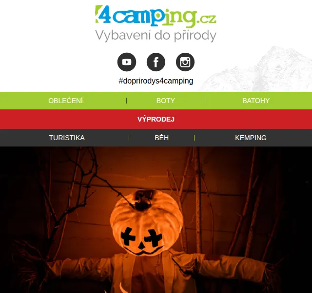4camping.cz: Halloweenská sleva až 60 % – červen 2026 | Nuslet.cz