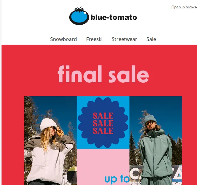BLUE TOMATO: Zimní výprodej až 70% – červen 2026 | Nuslet.cz
