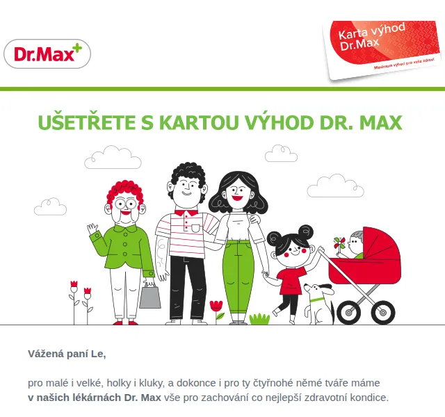 Dr.Max E-shop: až 83 slevových kuponů – červenec 2026 | Nuslet.cz