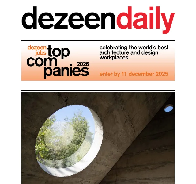 Dezeen Daily: Architektonické novinky a design – červenec 2026 | Nuslet.cz