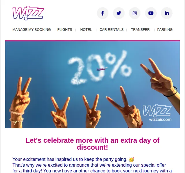 Wizz Air: 20% sleva na letenky – září 2023 | Nuslet.cz