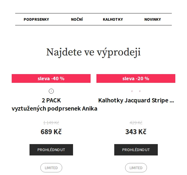 Astratex.cz: Slevy až 60 % na spodní prádlo – červen 2026 | Nuslet.cz
