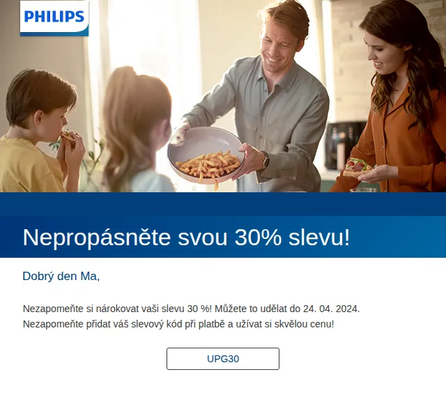 Philips: 30% sleva na domácí spotřebiče – červenec 2026 | Nuslet.cz