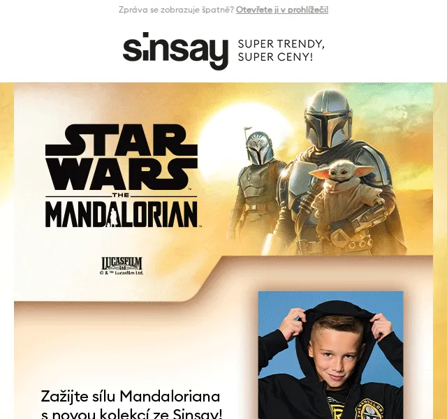 Sinsay: Kolekce Star Wars pro celou rodinu – červenec 2026 | Nuslet.cz