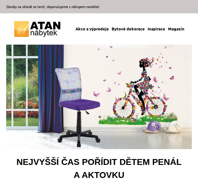 ATAN nábytek: Školní penály a aktovky od 499 Kč – červen 2026 | Nuslet.cz