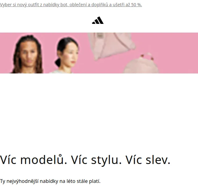 Adidas letní výprodej: slevy až 50 % – červenec 2026 | Nuslet.cz