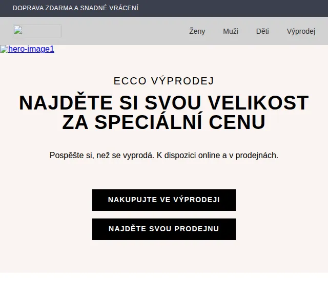 ECCO výprodej: sleva až 50 % – červen 2026 | Nuslet.cz