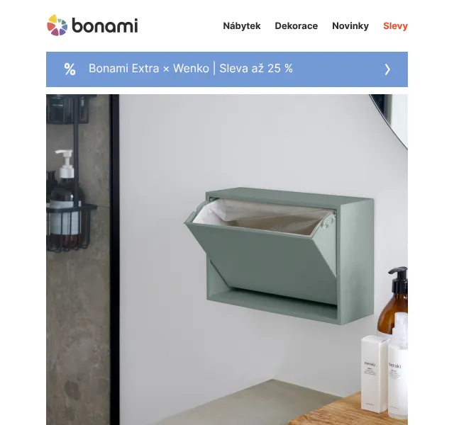 Bonami: Wenko organizéry – sleva až 25 % | červen 2026