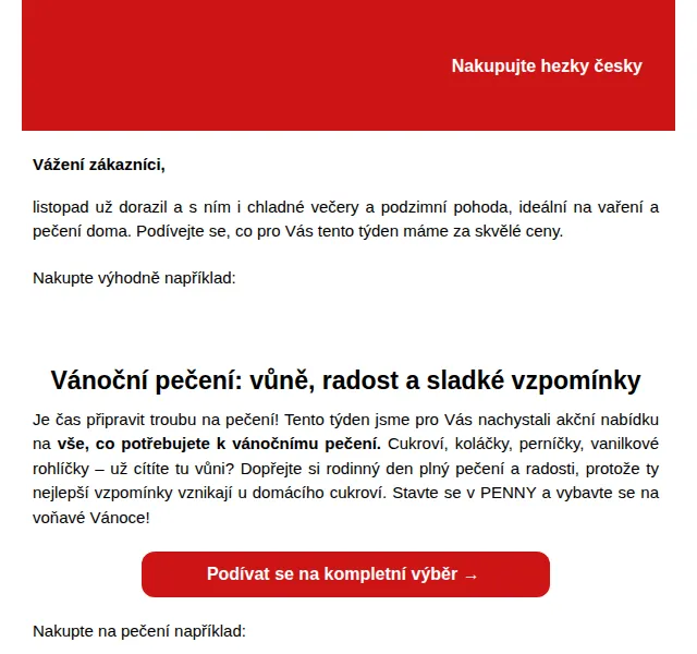 Penny: Vánoční pečení za akční ceny – listopad 2024 | Nuslet.cz