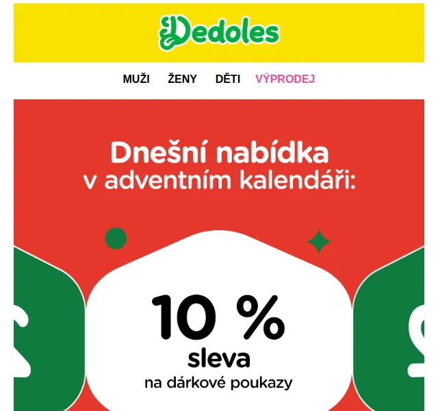 Dedoles: Dárkové poukazy s 10% slevou – červen 2026 | Nuslet.cz