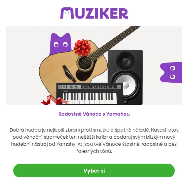 Muziker: sleva na Yamaha hudební nástroje – červenec 2026 | Nuslet.cz