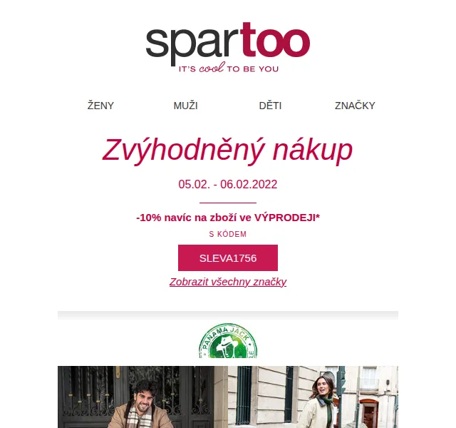Spartoo: Až -60 % + 10 % sleva na Panama Jack – červen 2026 | Nuslet.cz